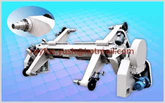 China Electrical Shaftless Mill Roll Stand, Two Kraft Paper Reel, with Paper Car and Track Rail, supplier