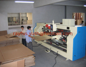 China Semi-auto Two Pieces Carton Box Stitcher Machine, Carton Box Folding + Stitching supplier