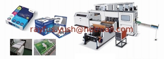 China Automatic A4 Paper Sheeting &amp; Ream Packaging Line, 500 sheets per ream, for 2-roll or 4-roll supplier