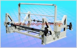 China Shaft type Mill Roll Stand, Two Kraft Paper Reel, Manual or Eletrical Lift-down supplier