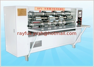 China Thin Blade Slitter Scorer, Rotary Slitting + Scoring, Auto Feeder or electrical adjust as option supplier
