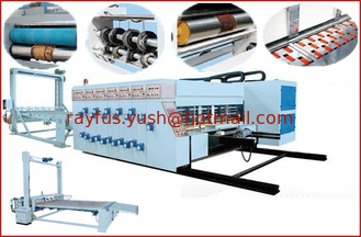 China Automatic Flexo Printer Slotter Die-cutter Stacker Machine, Lead-edge Feeding, 1~5 color supplier