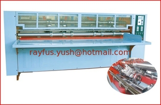 China Thin Blade Slitting Creasing Machine, Rotary Slitting + Scoring, with Safety Cover, Electrical adjust as option supplier