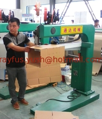 China Double Servo Control Carton Box Stapling Machine, Carton Box Folding + Stapling supplier