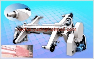 China Electrical Shaftless Mill Roll Stand, to support Two Kraft Paper Reel, Paper Car and Track Rail as option supplier