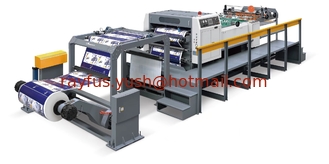 China Automatic High-speed Paper Roll Sheeter Stacker, Paper Reel to Sheet Cutter Stacker, with Printing Mark Sensor supplier