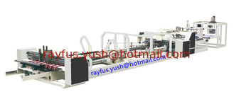 China Automatic Folder Gluer Stitcher Strapper All Inline Machine, PP belt heated or PE tape tied supplier