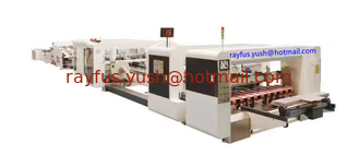 China Automatic Folder Gluer Stitcher Inline Machine, inline Strapper as option, PP belt heated or PE tape tied supplier