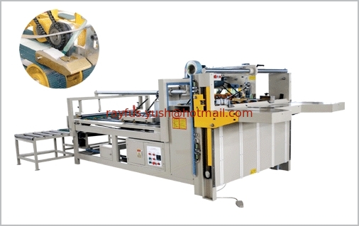 Semi-auto Folder Gluer, Carton Box Folding + Gluing, stitching & strapping as option supplier