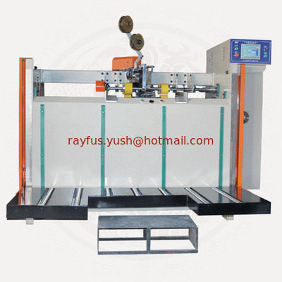 Semi-auto Carton Box Stitching Machine, Carton Box Folding + Stitching + counting + output supplier