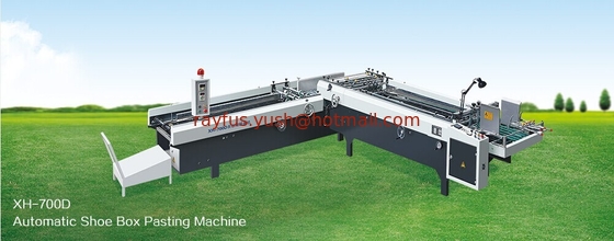 Automatic Shoe Box Pasting Machine, Shoe Box Folding + Gluing supplier