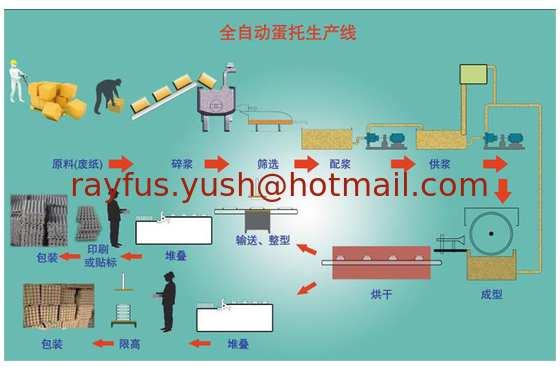 Paper Egg Tray Molding Machine, Paper Egg Tray Forming Machine, Egg Carton Making Machine supplier