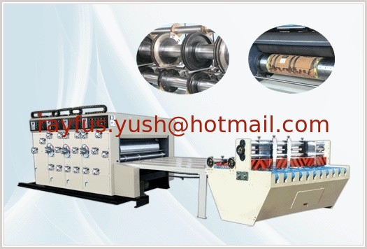 Automatic Flexo Printer Slotter Die-cutter Stacker Machine, Lead-edge Feeding, 1~5 color supplier