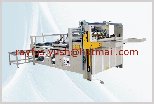 Automatic Folder Gluer, Corrugated Carton Box Folding + Gluing, inline Strapping as option supplier