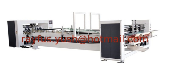 Semi-auto Two Pieces Carton Box Stitcher Machine, Carton Box Folding + Stitching supplier