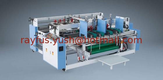 Full-Automatic Double-Piece-Carton Folder Gluer Machine, with Pressing unit and Side output supplier