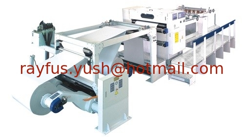 Automatic High-speed Paper Roll Sheeter Stacker, Paper Reel to Sheet Cutter Stacker, with Printing Mark Sensor supplier