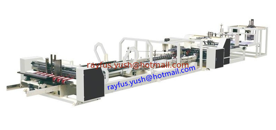 Automatic Folder Gluer Stitcher Strapper All Inline Machine, PP belt heated or PE tape tied supplier