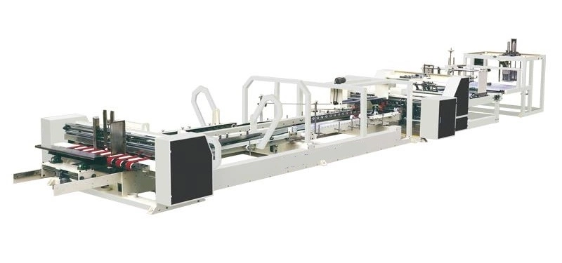 Automatic Folder Gluer Stitcher Strapper Inline Machine, for Corrugated Carton Box Making