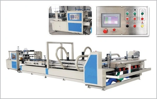 Two Pieces Carton Box Gluing Machine, Multi-Operation Station Model